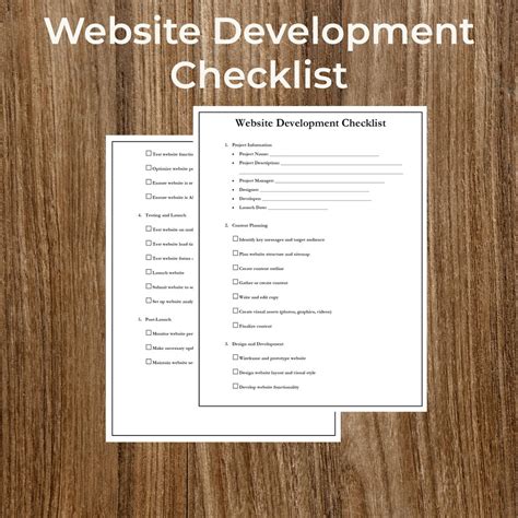 Website Development Checklist 的图像结果