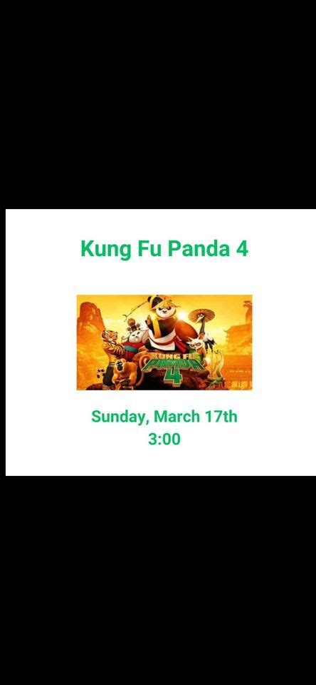 Kung Fu Panda 4, 114 W Grand St, Whitewright, TX, 17 March 2024 | AllEvents
