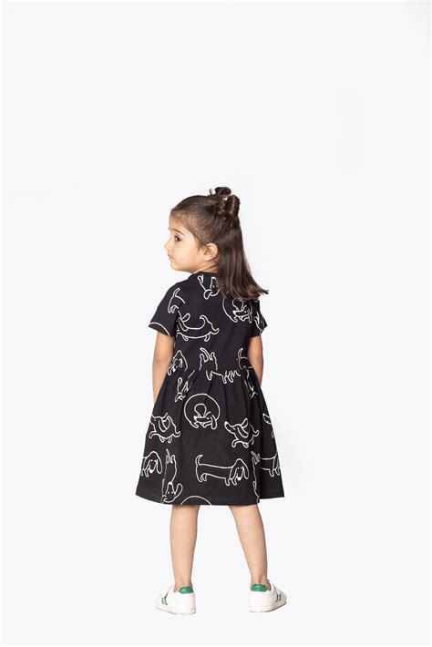 Reedoo Doodle-Poodle Dress with Pocket - Breathable & Adorable Kids Clothes