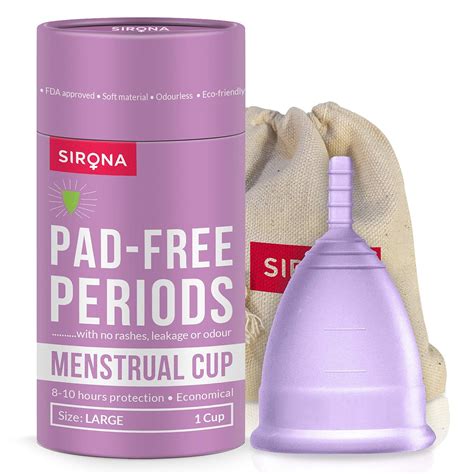 Sirona Reusable Menstrual Cup for Women | Large Size with Pouch | Ultra ...