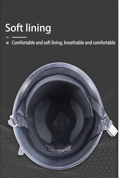 Buy Motorcycle Helmet German Style Half Helmet Skull Cap Adult Men ...