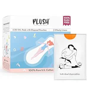 Buy Plush Ultra-Thin Sanitary Pads for Women, 20 XXL Pads | For Heavy ...
