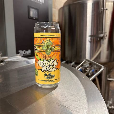 Oyster Creek Brewing | Critical Mass IPA Beer Label on Behance