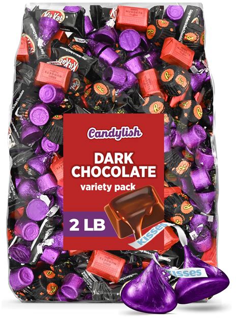 Dark Chocolate Candy Hershey's KISSES Special Dark Chocolate Candy
