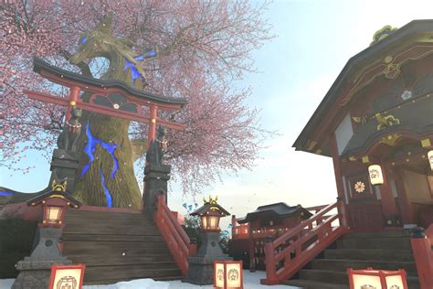 I recreated the Grand Narukami Shrine and put a friend in it : r ...