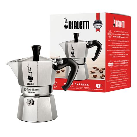 Bialetti Moka Express 1 Cup Stove Top coffee Maker, Classic Italian ...