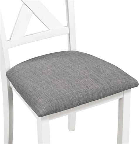 Buy 6 Piece Kitchen Dining Room Set, Farmhouse Rustic Solid Wood Dining ...