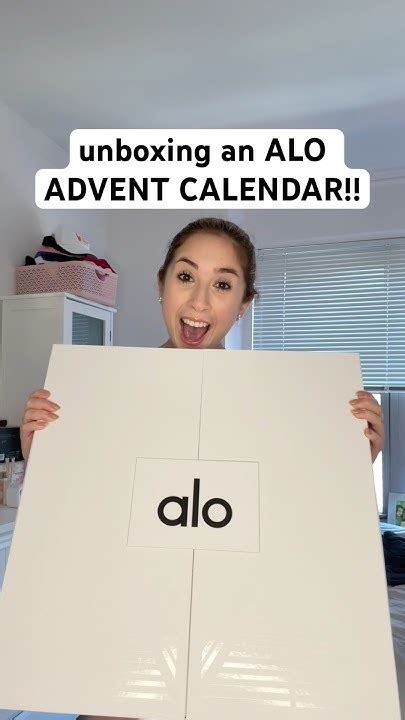 unboxing an ALO ADVENT CALENDAR!!🤍 #shorts #unboxing #aloyoga - YouTube