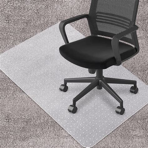 FreeLung Thick Plastic Chair Mat for Low to Medium Pile Carpeted Floor ...