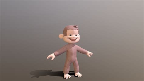 Curious George - 3D model by rin.exe [314203a] - Sketchfab