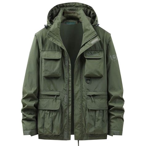 snilers Big and Tall Jacket for Men Windproof Shell Jacket Detachable ...