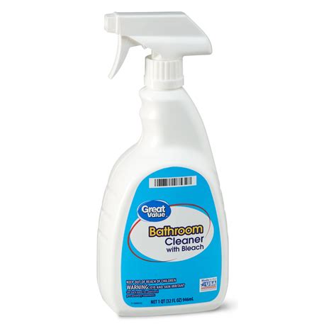 Great Value Bathroom Cleaner with Bleach, 32 fl oz - Walmart.com