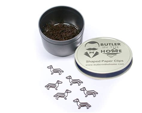 Butler in the Home Dog Dachshund Shaped Paper Clips Great for Paper ...