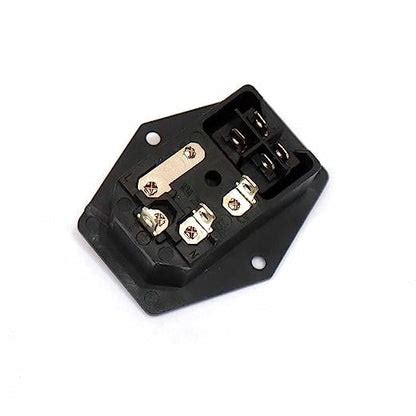 AC Power Inlet Socket with Indicator Switch & Fuse Holder - Screw Moun ...