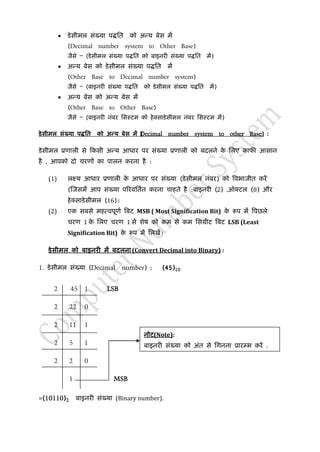 Image result for Computer Number System PDF