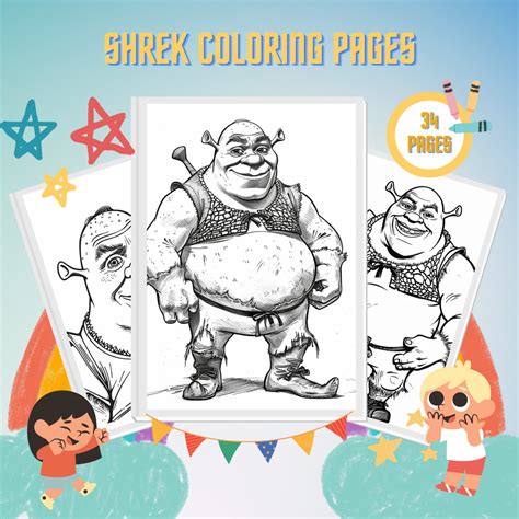 47 Shrek Coloring Pages For Kids - Free PDF Printables