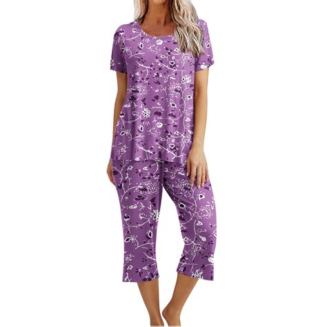 Customer reviews for Dyegold Women's Capri Pajama Set Short Sleeve ...