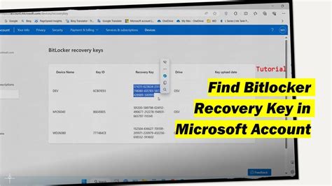 How to Find BitLocker Key Microsoft Account 的图像结果