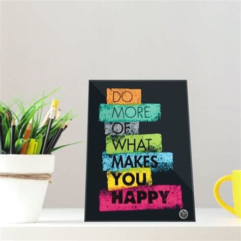 PENGUIN PRINTS | Tabletop Glass Frame Motivational Do More Of What ...