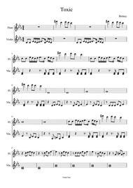 Toxic By Britney Spears - Digital Sheet Music For Score - Download ...