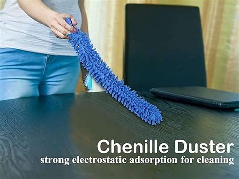CORRUPTAK Microfiber Fan Cleaning Duster Flexible Fan mop for Quick and ...