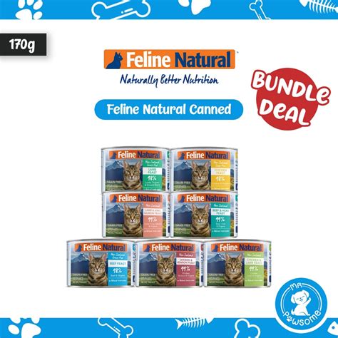 [As Low as $5.41] Feline Natural Cat Canned / Can Food 170g | Shopee ...