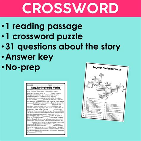 Spanish Sub Plans | Regular Preterite Verbs Reading Comprehension ...