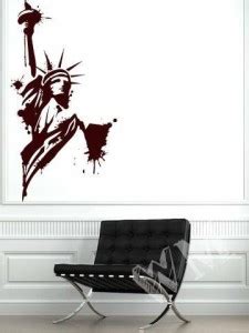 WALLMANTRA 23 cm Statue of Liberty Wall Decal Self Adhesive Sticker ...