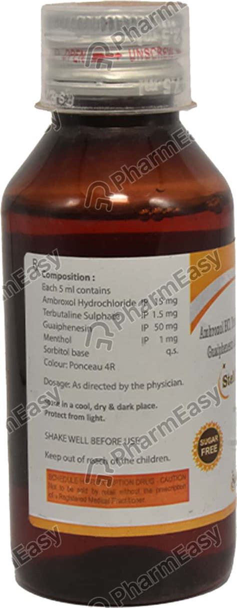 Stelcoril Sugar Free Syrup 100ml: Uses, Side Effects, Price & Dosage ...