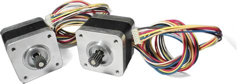 Divyanshi 2Pcs Nema 17, 2.5 Kg-cm Hybrid Stepper Motor For CNC Robotics ...