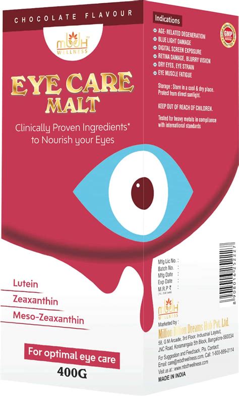 Buy MBDHWELLNESS EYE CARE+ENERGY GOLD MALT-HERBAL IMMUNITY & VISION ...