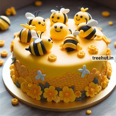 Yellow Fondant Cake Decoration Ideas