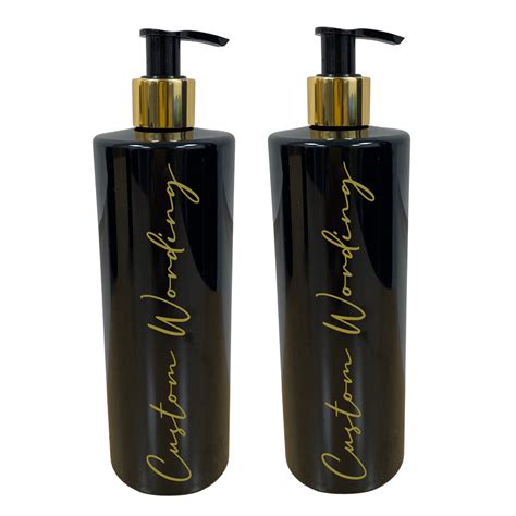 Buy GPG Black Bathroom Bottle Set 500ml – Mrs Hinch Inspired Custom ...