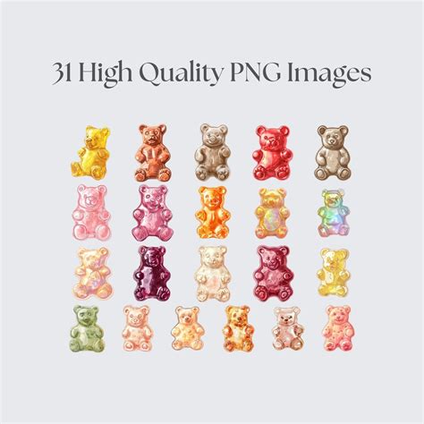 Gummy Bear Clipart, Gummy Bear PNG, Gummy Bear Clip Art, Gummy Candy ...