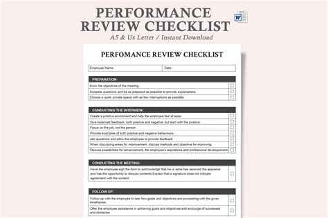 Performance Checklist Template 的图像结果