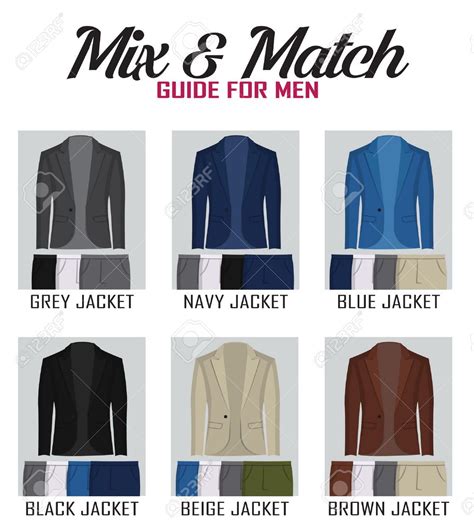 Color Mix and Match Guide for Men's Jacket and Pants