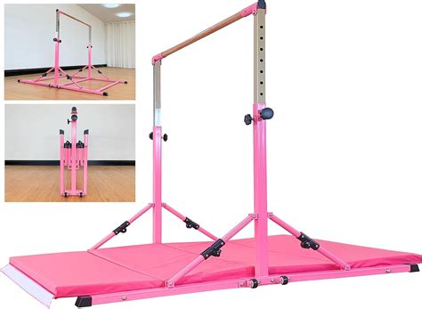 Gymnastic Bar For Kids and Teenage Ages 3-25, 5 FT 6 FT Base Length, 5 ...