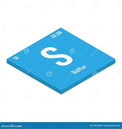 Sulfur, S, Periodic Table Element Stock Image | CartoonDealer.com #270370009