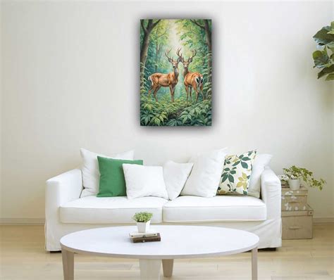 Deer Canvas Art: Beautiful Wildlife Paintings for Your Home Décor ...