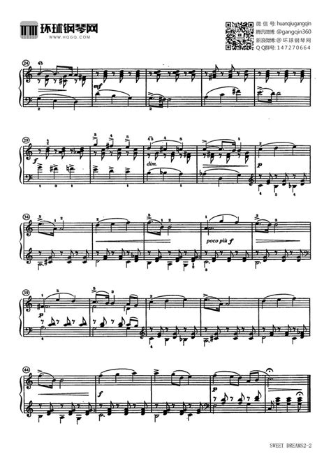甜梦(from Album for the Young,Op.39,No.21)-柴可夫斯基钢琴谱-柴可夫斯基钢琴谱-环球钢琴网