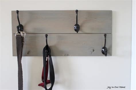 Easy DIY Wall Hooks to Stay Organized | Joy in Our Home
