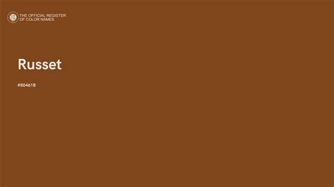 Russet Color