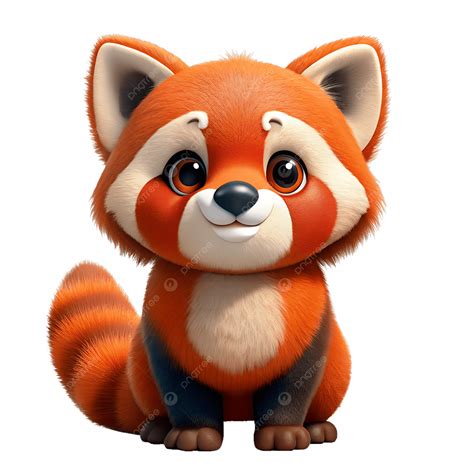 Cute Red Panda Cartoon Character Clipart Illustration, Cute Red Panda ...