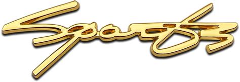 Buy HQS 3D Chrome Metal Sport Logo Car SUV Coupe Side Fender Rear Trunk ...