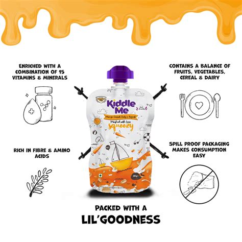 Yogurt Squeezy, Mango, Carrots & Oats | 120g Each - Pack of 6 – LiL ...