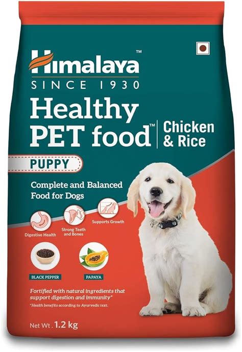 Himalaya Healthy Puppy Dry Dog Food | Chicken & Rice Flavor| Contains ...