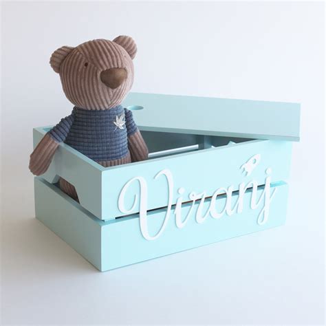 Personalized Name Box - Blue – The Tiny Trove
