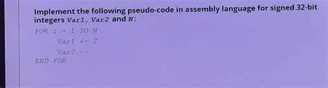 Image result for Loop Pseudocode Assembly