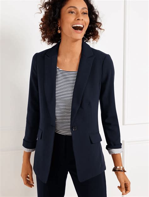 Women's Rockin' Navy Blue Blazers To Wear Now