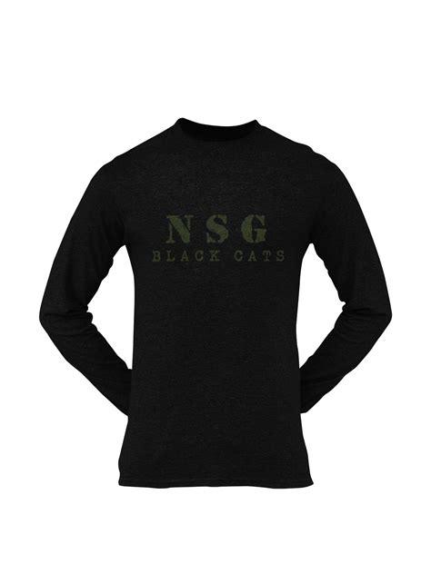 Men's NSG Full Sleeve T-shirt | NSG | Black Cats – Olive Planet